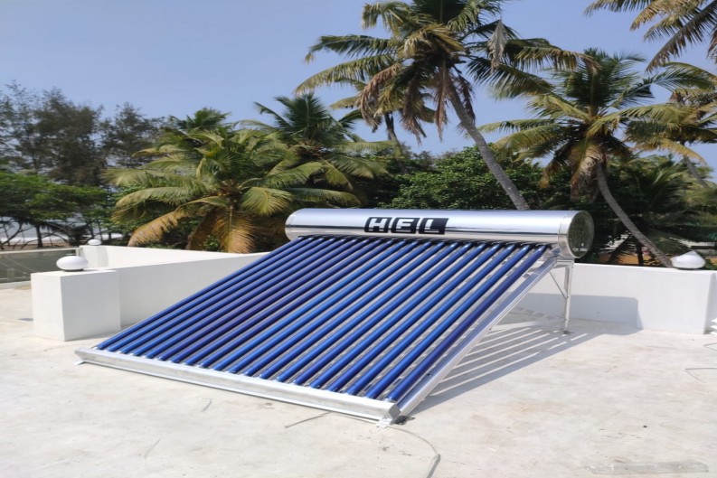 solar water heater installation works thrissur