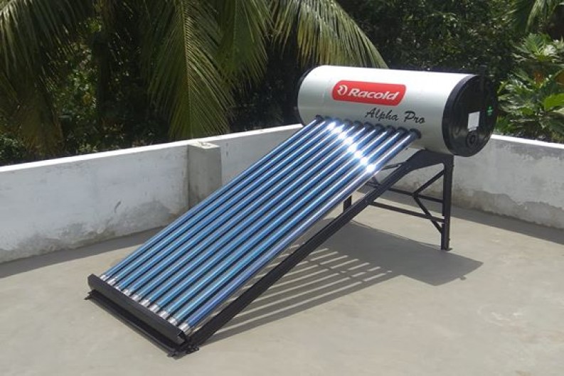solar water heater installation works thrissur